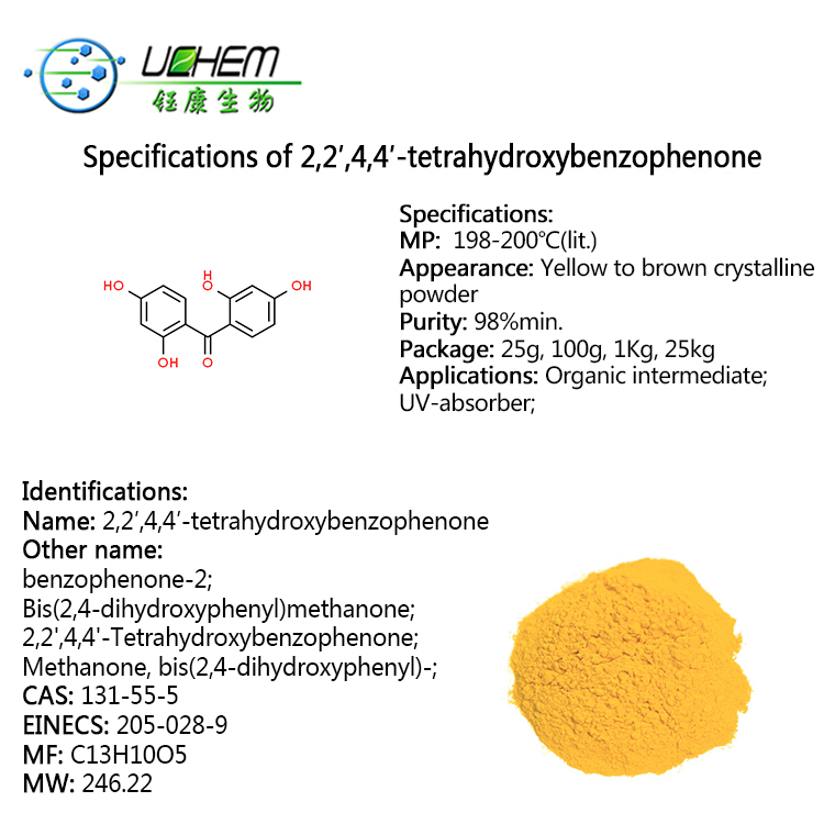 2,2',4,4'-tetrahydroxybenzophenone CAS NO 131-55-5