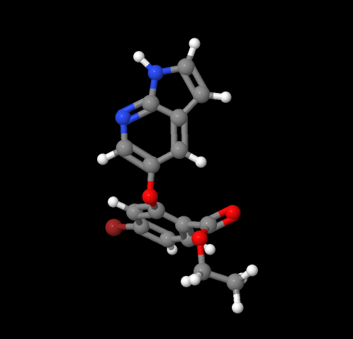 Ethyl 4-bromo-2-(1H-pyrrolo[2,3-b]pyridin-5-yloxy)benzoate CAS NO 1630101-74-4