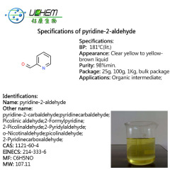 High quality Picolinaldehyde / 2-Pyridinecarboxaldehyde cas 1121-60-4
