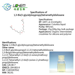 Factory Supply Bis(3-glycidoxypropyl)-tetramethyldisiloxane CAS No 126-80-7