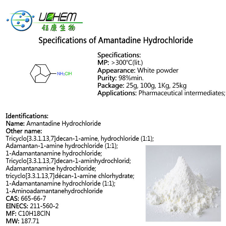 Factory supply top quality 1-Adamantanamine hydrochloride /Amantadine hcl CAS 665-66-7