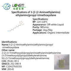 Top quality 3-[2-(2-Aminoethylamino)ethylamino]propyl-trimethoxysilane cas 35141-30-1 with low price