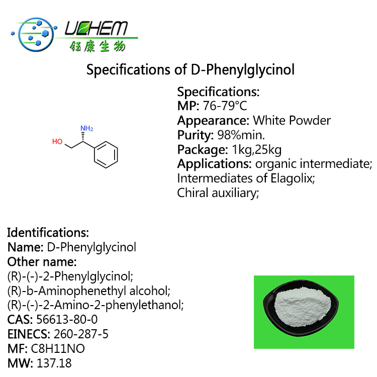 High Quality D-Plenylglycinol cas 56613-80-0 with best price