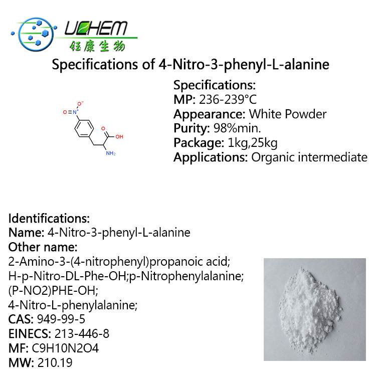 Hot selling 4-Nitro-3-phenyl-L-alanine CAS 949-99-5 with great price