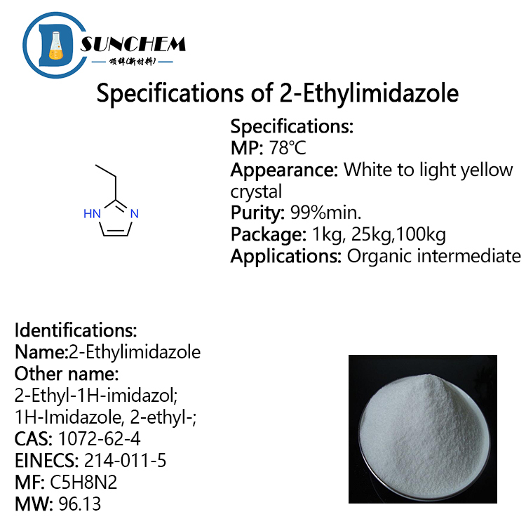 High quality 2-Ethylimidazole CAS 1072-62-4 with fast delivery