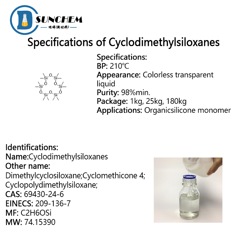High Purity Cyclodimethylsiloxanes cas 69430-24-6