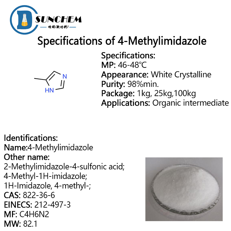 Factory supply high quality 4-Methylimidazole cas 822-36-6