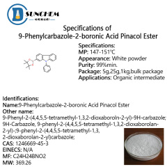Professional High quality 9-Phenylcarbazole-2-boronic Acid Pinacol Ester cas 1246669-45-3