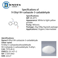 Factory supply 9-Ethyl-9H-carbazole-3-carbaldehyde powder cas 7570-45-8