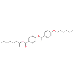 High purity Benzoic acid, 4-(hexyloxy)-, 4-[[[(1S)-1-methylheptyl]oxy]carbonyl]phenyl ester CAS 87321-20-8