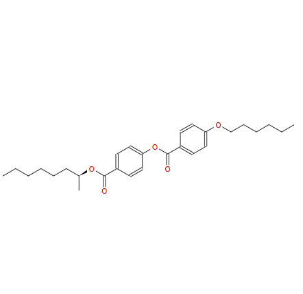 High purity Benzoic acid, 4-(hexyloxy)-, 4-[[[(1S)-1-methylheptyl]oxy]carbonyl]phenyl ester CAS 87321-20-8