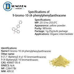 High purity 9-[1,1'-biphenyl]-4-yl-10-bromo-anthracene CAS 400607-05-8