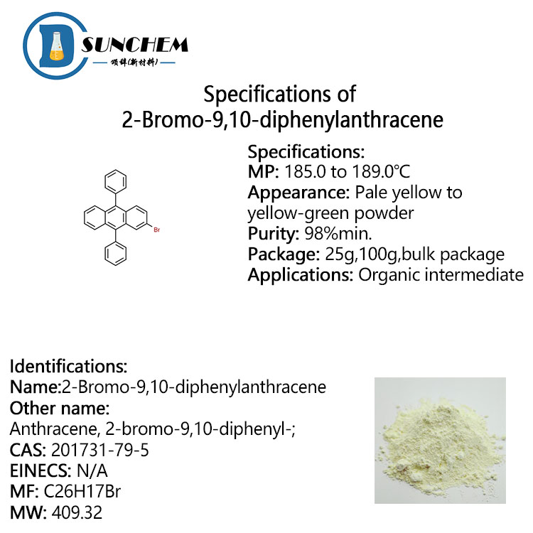 High Quality 2-Bromo-9,10-diphenylanthracene CAS NO 201731-79-5