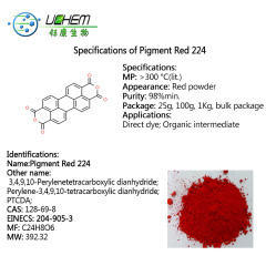 Wholesale PTCDA / Pigment Red 224 powder CAS 128-69-8