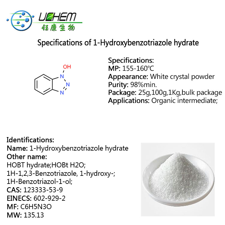 High quality 1-Hydroxybenzotriazole hydrate CAS 123333-53-9