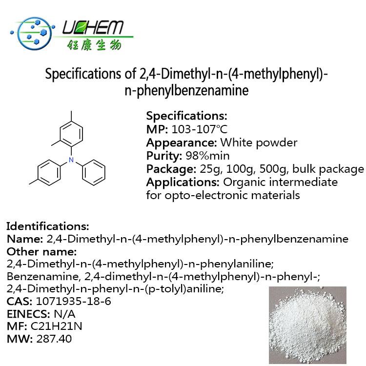 Supplier 2,4-Dimethyl-n-(4-methylphenyl)-n-phenylbenzenamine CAS 1071935-18-6 in china