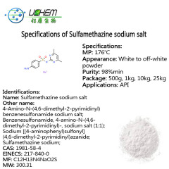 High pure for sulfamethazine sodium CAS:1981-58-4 in China