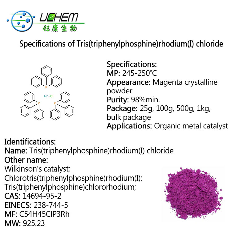 Factory supply Tris(triphenylphosphine)rhodium(I) chloride CAS 14694-95-2