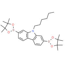 High purity 9-Hexyl-2,7-bis(4,4,5,5-tetramethyl-1,3,2-dioxaborolan-2-yl)-9H-carbazole CAS 871696-12-7