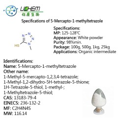 Hot selling high quality 5-Mercapto-1-methyltetrazole CAS 13183-79-4 with reasonable price and fast delivery