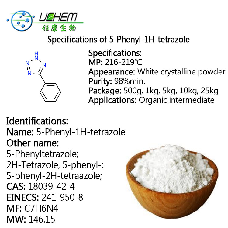 Top quality 5-Phenyltetrazole with best price CAS 18039-42-4