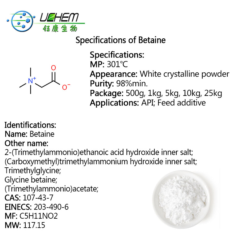 High quality Betaine powder betaine anhydrous with best price CAS 107-43-7 betaine