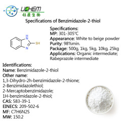 High quality 2-Mercaptobenzimidazole CAS 583-39-1 with best price
