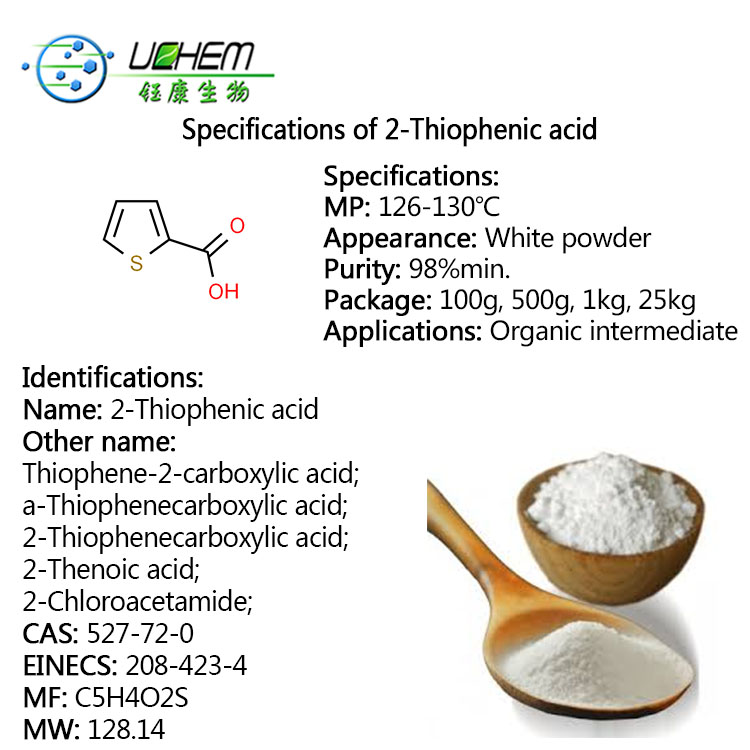 Professional Supplier 2-Thiophenecarboxylic acid CAS 527-72-0 with high quality