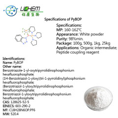 High purity Benzotriazole-1-yl-oxytripyrrolidinophosphonium hexafluorophosphate with low price CAS 128625-52-5