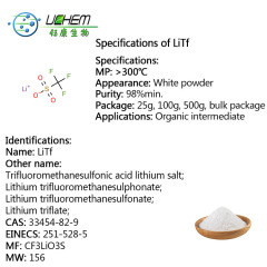 Manufacturer high quality Lithium triflate with best price CAS 33454-82-9