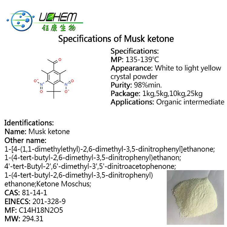 Top quality Musk ketone CAS 81-14-1 with best price