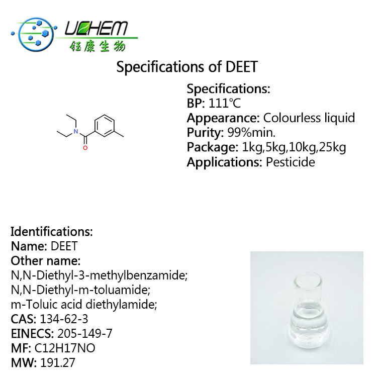 High Purity 99% N,N-Diethyl-3-methylbenzamide CAS 134-62-3 DEET with good price