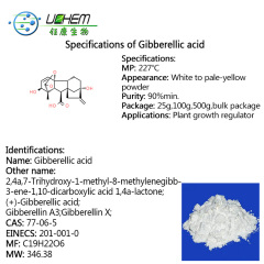 Best selling Gibberellic Acid 90% TC gibberellin GA3 CAS 77-06-5 with best price