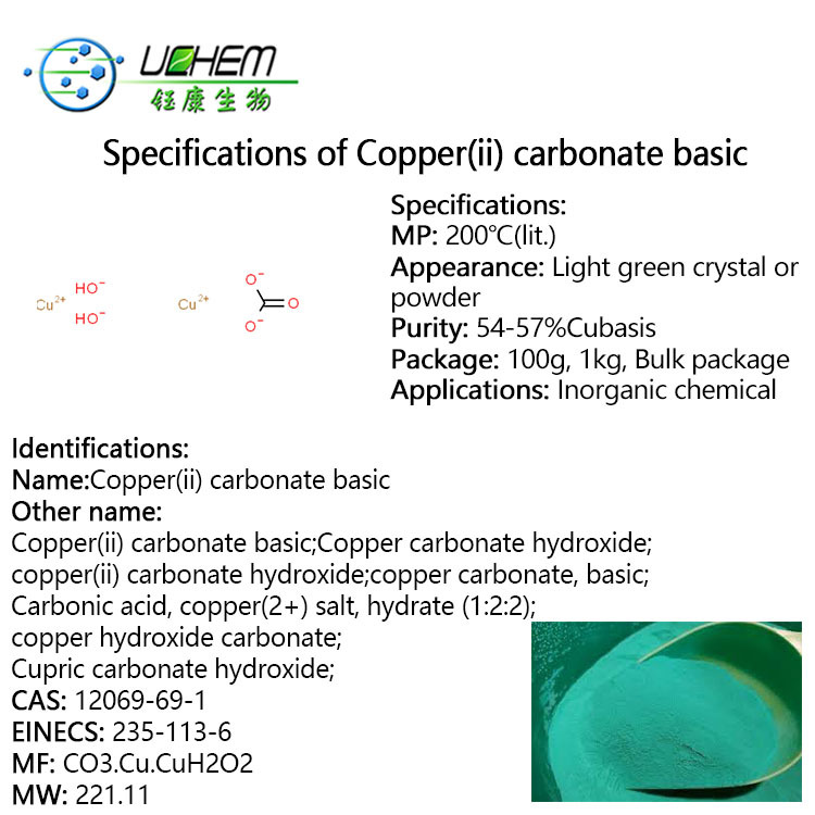 High purity Cupric carbonate basic powder CAS 12069-69-1