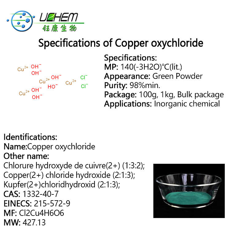 Factory price Copper oxychloride fungicide CAS 1332-40-7 Copper oxychloride