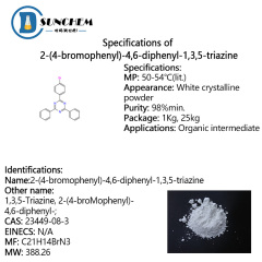 Manufacturer supply high quality 2-(4-bromophenyl)-4,6-diphenyl-1,3,5-triazine CAS no.23449-08-3