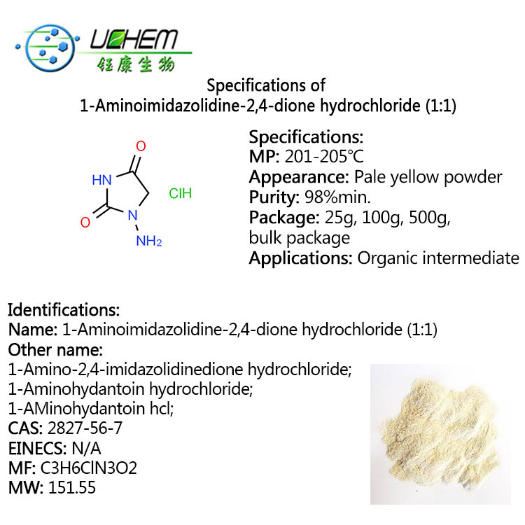 High Quality 1-Aminohydantoin hydrochloride CAS 2827-56-7