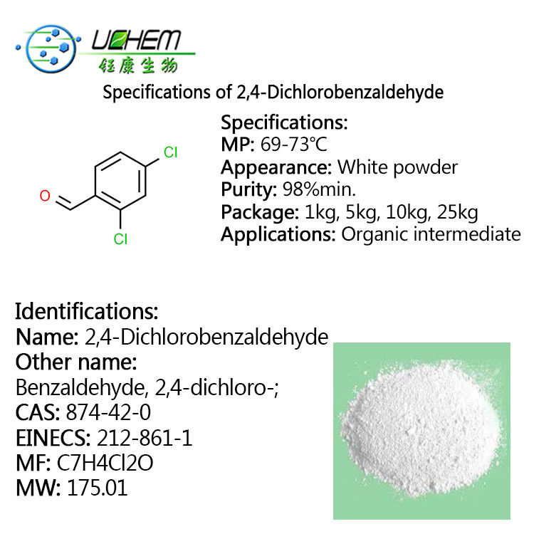 High Quality 2.4-Dichlorobenzaldehyde CAS NO 874-42-0 Manufacturer
