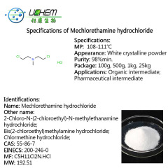 Factory Supply High Purity Chlormethine hydrochloride CAS 55-86-7