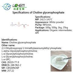 Factory supply Choline glycerophosphate CAS 28319-77-9 in stock