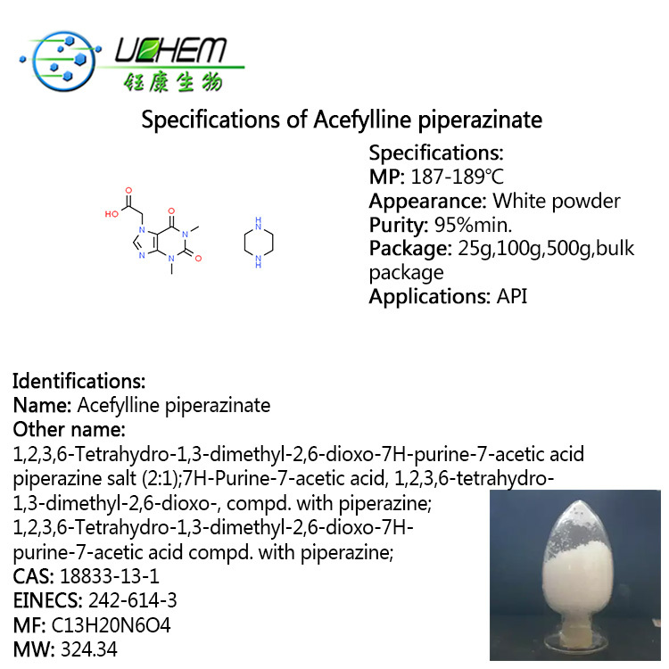 High Quality Acefylline piperazinate CAS NO 18833-13-1 Manufacturer