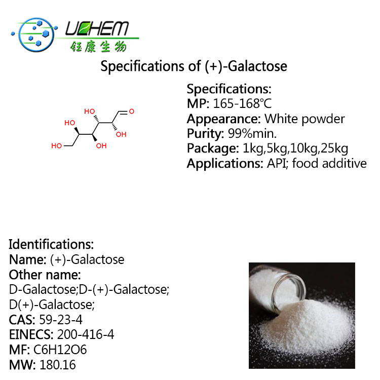 Factory Supply 99%min D-Galactose CAS 59-23-4