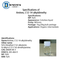 Amines, C12-14-alkyldimethyl with high quality CAS 84649-84-3