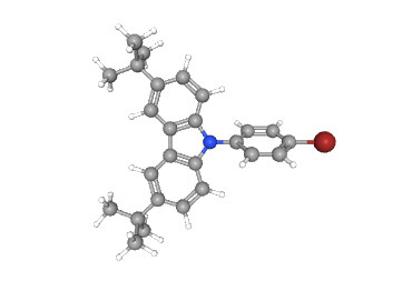 High purity 9-(4-Bromophenyl)-3,6-bis(2-methyl-2-propanyl)-9H-carbazole CAS 601454-33-5