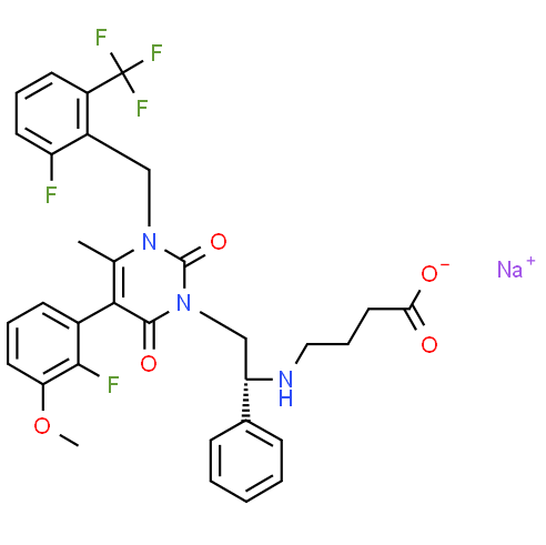 High Quality Elagolix Sodium cas 832720-36-2