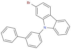 China 2-Bromo-9-([1,1'-biphenyl]-3-yl)carbazole CAS 1656983-68-4 factory