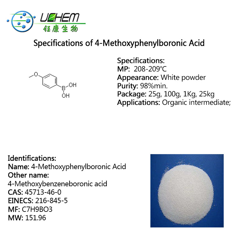 High purity 4-Methoxyphenylboronic acid CAS 45713-46-0 with best quality