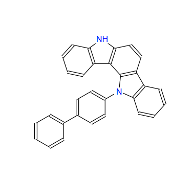 Customized 12-([1,1'-biphenyl]-4-yl)-5,12-dihydroindolo[3,2-a]carbazole CAS 2410442-20-3 in China