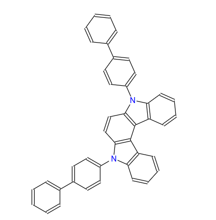Customized 5,8-di([1,1'-biphenyl]-4-yl)-5,8-dihydroindolo[2,3-c]carbazole CAS 222044-79-3