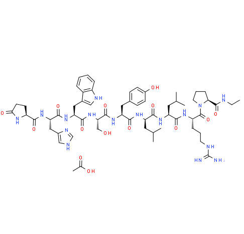 Professional supplier Leuprorelin acetate CAS:74381-53-6 with competitive price